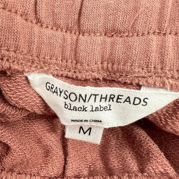 NEW! Grayson/ Threads Black Label Skirt Drawstring Medium Cotton Polyester Peach - Picture 3 of 10